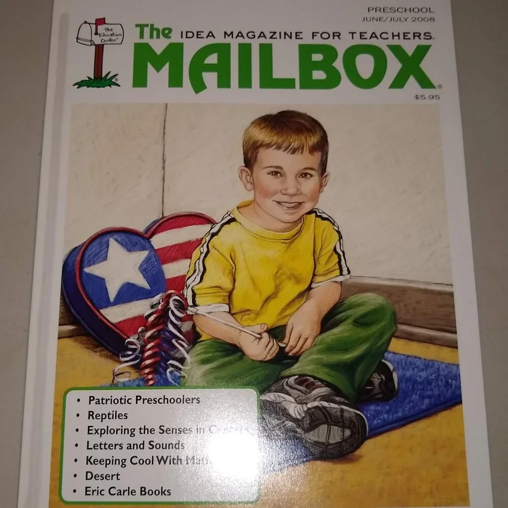 The Mailbox Preschool 2007 - 2008 magazines x 4